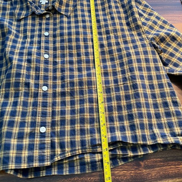 Madewell The Signature Poplin Crop Shirt in Plaid - Picture 5 of 6